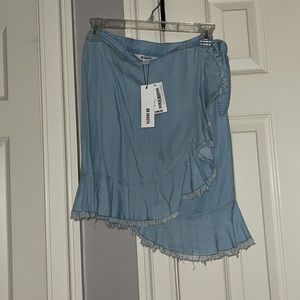 BB Dakota Wrap Jean Skirt
